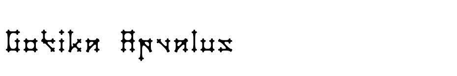 Gotika Apvalus font